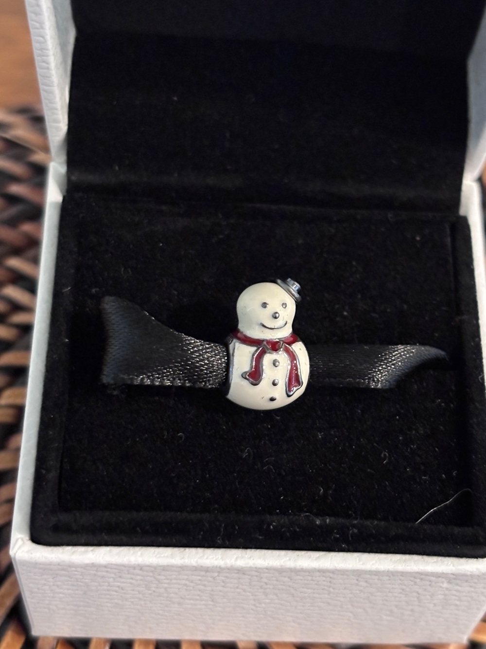 PANDORA HAPPY SNOWMAN CHARM
